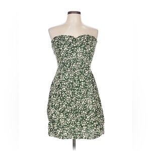 Floral Strapless Mini Dress